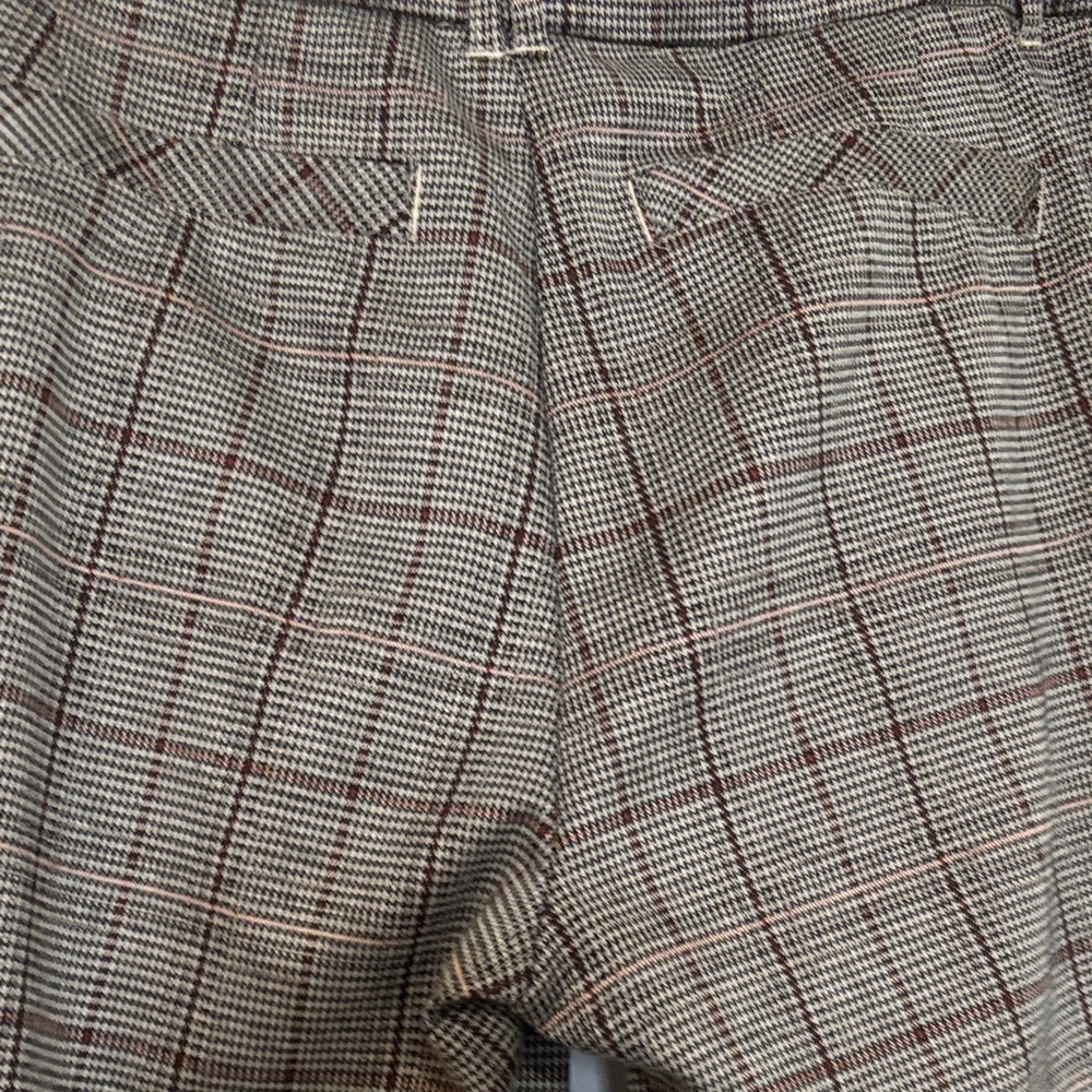 Democracy pull on stretch Brown Plaid Pants - Picture 6 of 6